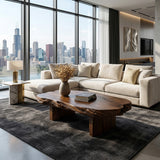 Modern Handcrafted Coffee Table Low Design For Living Room