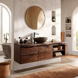 Japandi Wall Mounted Vanity Urban Loft Bathroom