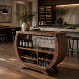 Contemporary Wine Cabinet With Wine Rack For Dining Area