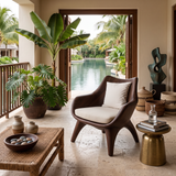Modern Sculptural Lounge Chair For Living Room