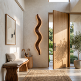 Rustic Undulating Wall Lamp For Living Room Or Bedroom