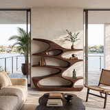 Contemporary Standing Shelf For Living Room Or Studio