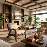 Organic Modern Sculptural Lounge Chair Luxury Living Room