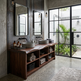 Organic Monkeypod Vanity Unit For Resort Suite