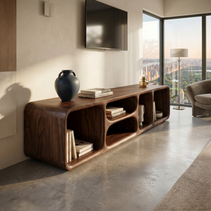 Contemporary Wooden TV Unit Luxury Interior