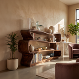 Minimalist Decorative Bookshelf Storage Organizer For Living Room