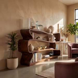 Minimalist Decorative Bookshelf Storage Organizer For Living Room