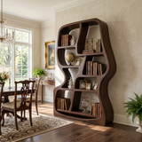 Modern Sculptural Bookshelf For Home Library Display
