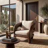 Tropical Resort Style Lounge Chair Garden Retreat
