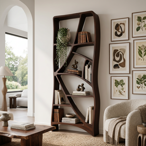 Minimalist Display Bookshelf For Cozy Lounge Corner