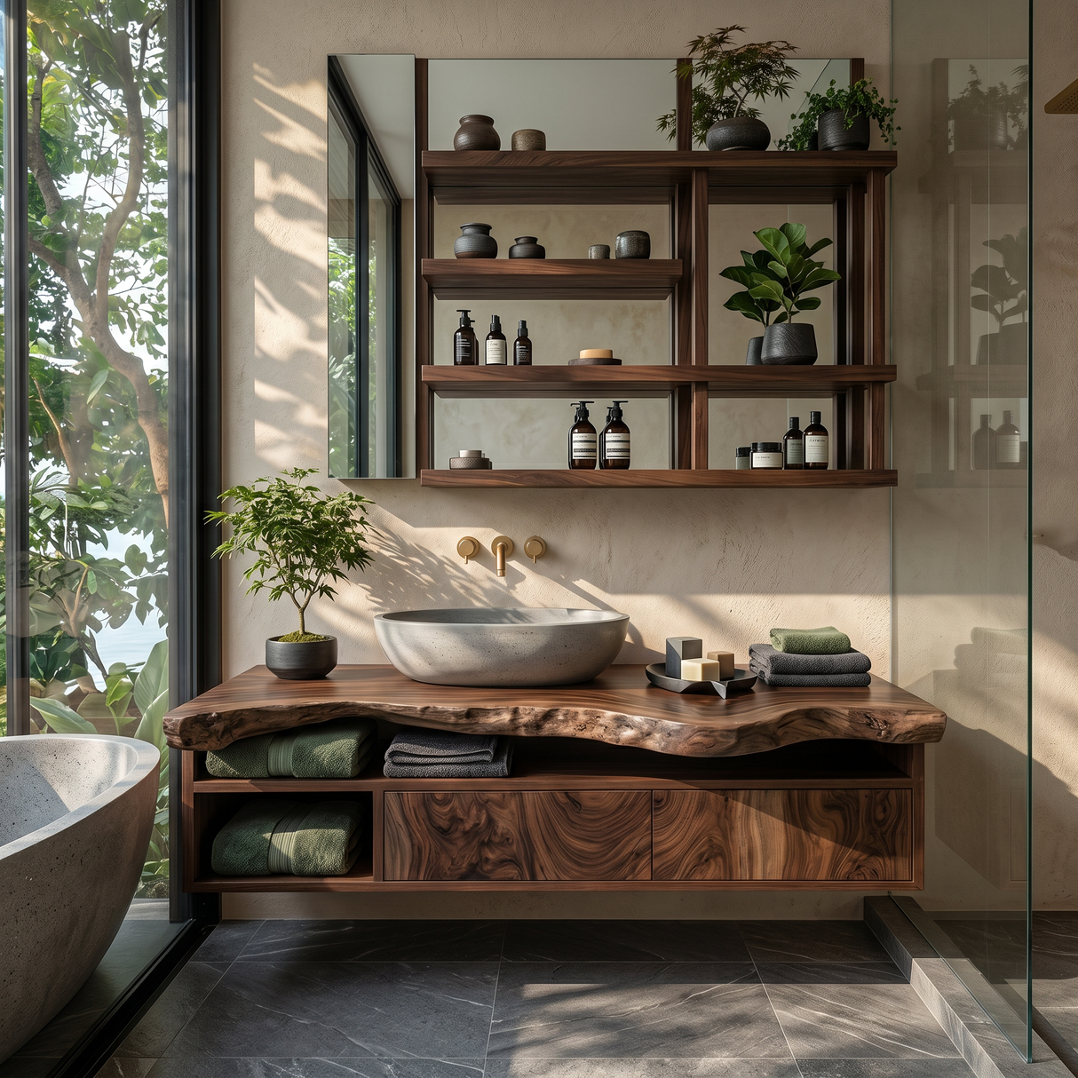 Handcrafted Floating Vanity For Elegant Bathroom