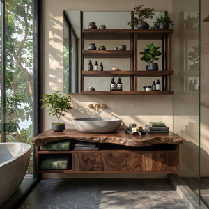 Handcrafted Floating Vanity For Elegant Bathroom