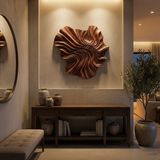Modern Wooden Wave Wall Art For Statement Living Room Decor