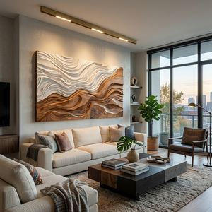 Organic Sculptural Natural Wood Wall Art For Home Decor