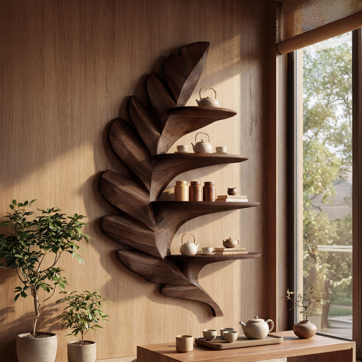 Contemporary Wall Shelf For Home Entrance Decor