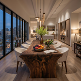 Modern Live Edge Dining Table For Dining Room