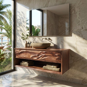 Modern Wooden Bathroom Vanity For Bathroom Storage