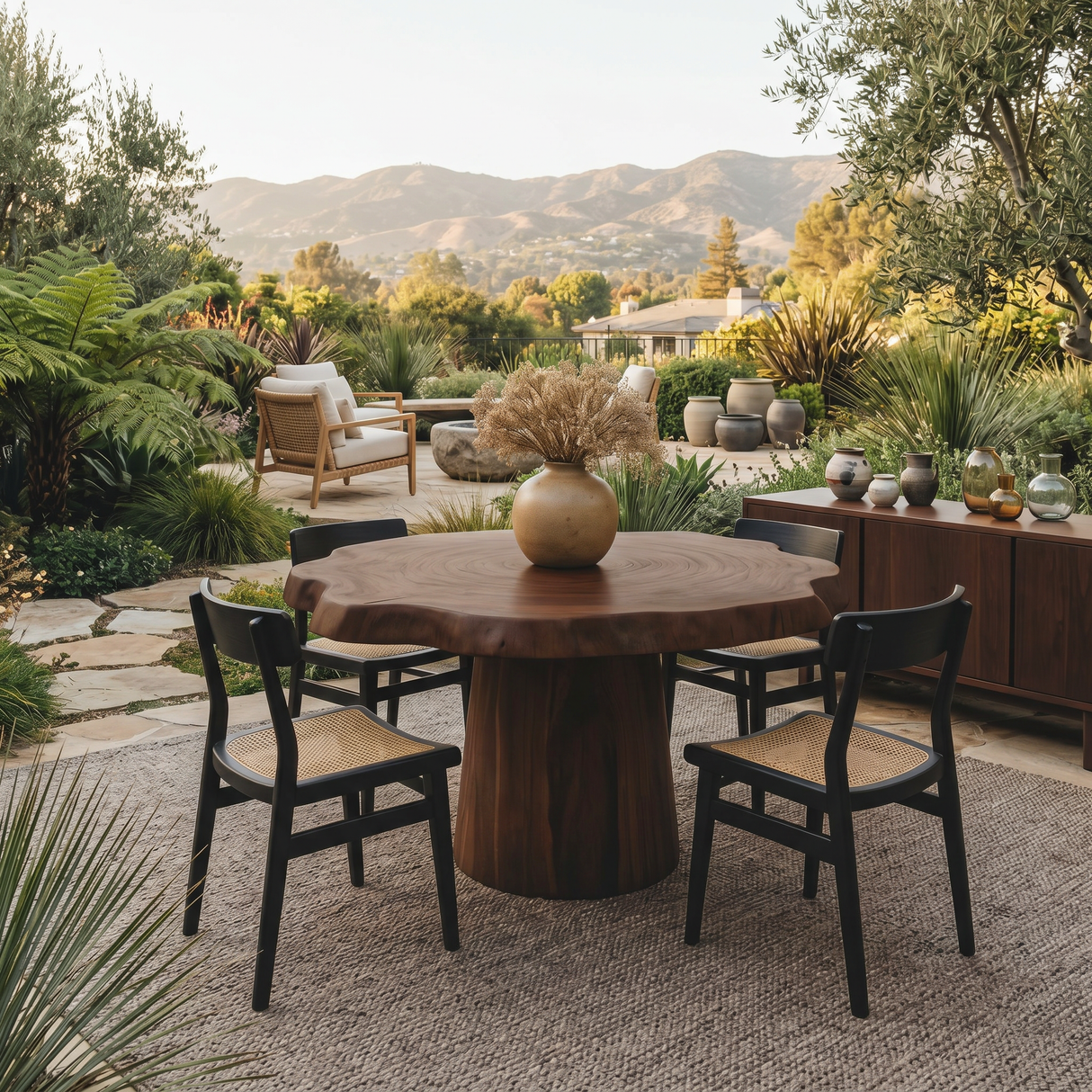 Round Pedestal Dining Table For Modern Kitchen Or Dining Room
