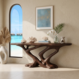 Contemporary Infinity Console Table Modern Entryway