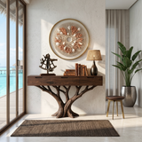Industrial Tree Root Console Table Modern Loft
