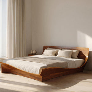 Handcrafted Bed Frame And Headboard For Modern Bedroom