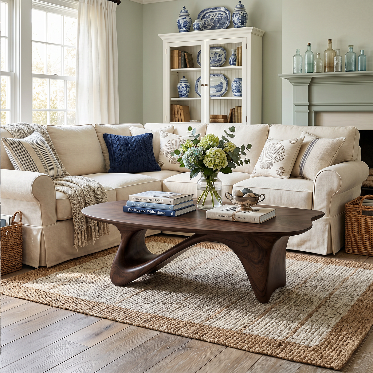 Farmhouse Low Table For Warm Living Room
