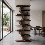 Organic Bookshelf For Living Room Interiors