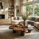 Organic Live Edge Coffee Table For Contemporary Home