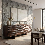 Organic Modern Wood Sideboard For Living Room