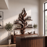 Handcrafted Organic Modern Wine Holder For Home Bar