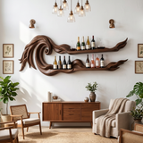 Coastal Wall Wine Rack For Beach House