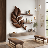 Rustic Wine Bottle Holder For Dining Room