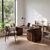 Mid Century Desk Corner Work Desk For Study Area