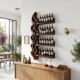 Japandi Wine Storage Rack For Dining Room