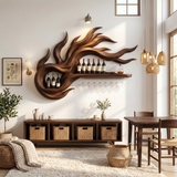 Handcrafted Modern Wine Rack Wall Mounted For Kitchen