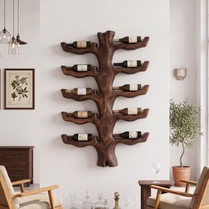 Handcrafted Coastal Wine Holder For Dining Space