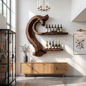 Rustic Wine Storage Rack For Home Bar