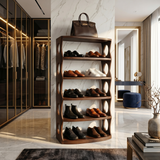 Rustic Vertical Shoe Rack For Cabin Entryway Storage Section
