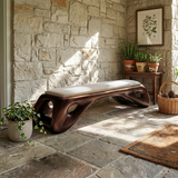 Organic Modern Entryway Bench Luxury Residence