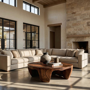 Organic Wooden Coffee Table For Home Interiors