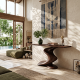 Handcrafted Wood Console Table Furniture Decor