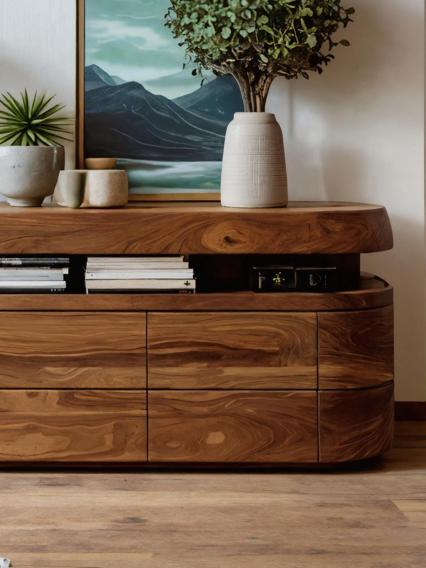 Modern Rounded Sideboard For Dining Room