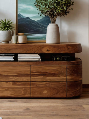 Modern Rounded Sideboard For Dining Room