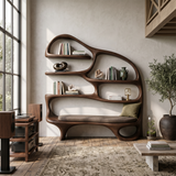 Modern Reading Nook Bookcase For Contemporary Living Room