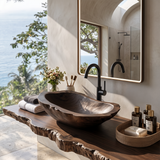 Handcrafted Wooden Vessel Sink For Timeless Bathroom Style