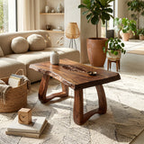 Farmhouse Handcrafted Live Edge Coffee Table For Furniture Decor