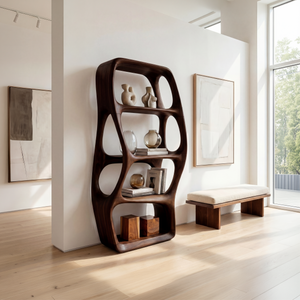 Modern Artistic Bookshelf Display Organizer For Living Room