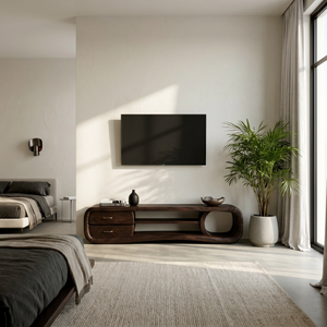 Luxury Media Console Contemporary Living Space