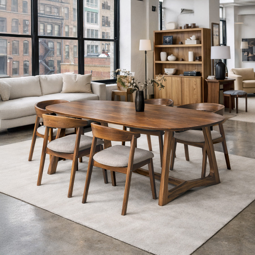Quiet Luxury Architectural Dining Table For Dining Room