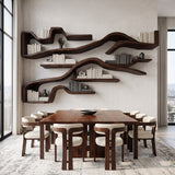 Organic Floating Bookshelf For Living Room Or Study